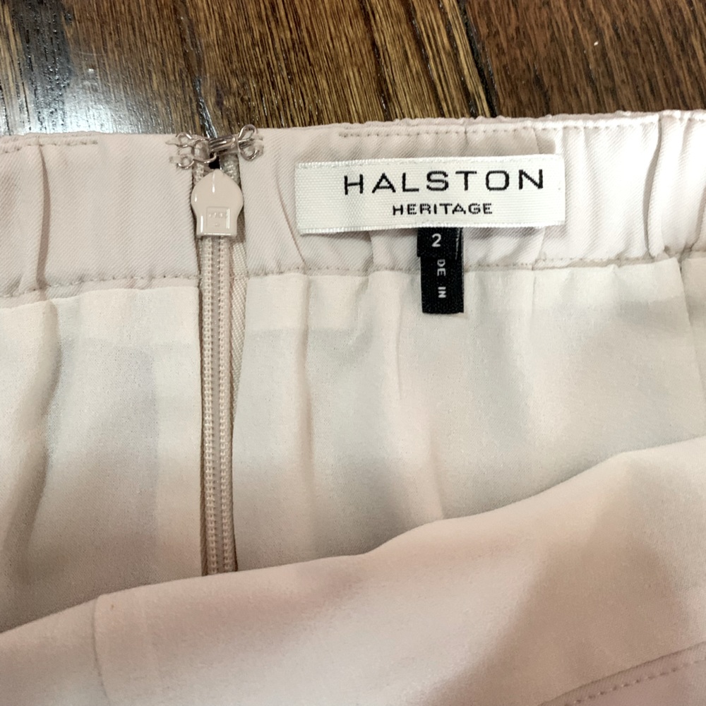 Halston Heritage Light Cream Pencil Skirt